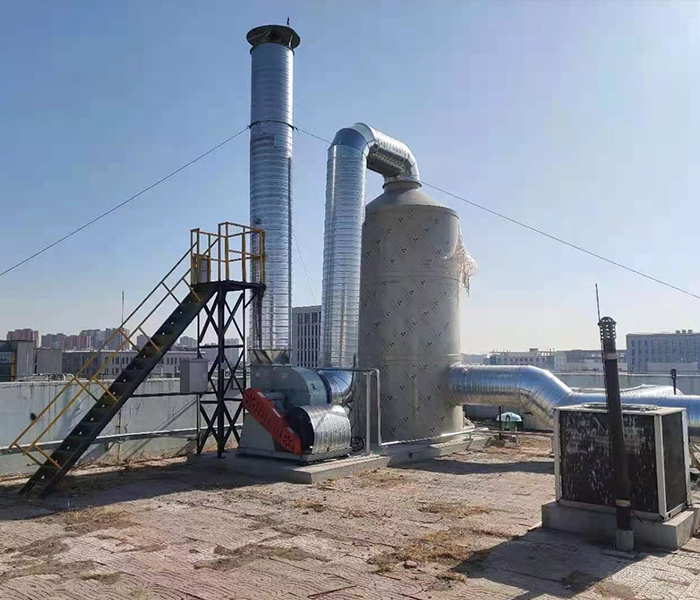 噴淋塔施工現(xiàn)場(圖5)